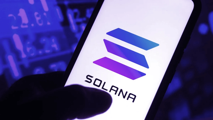 A Solana application on someone's phone