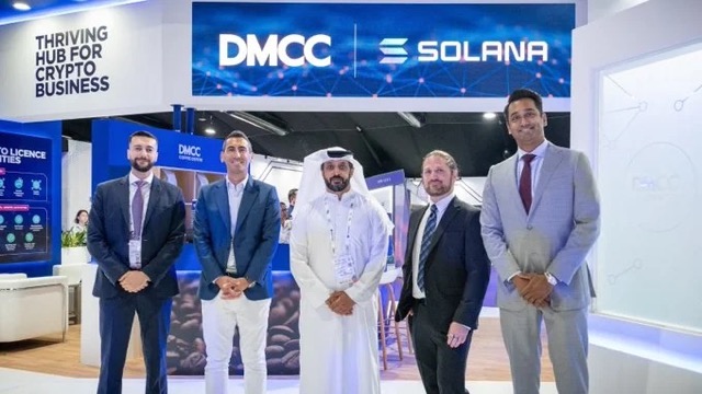DMCC and Solana representatives standing together