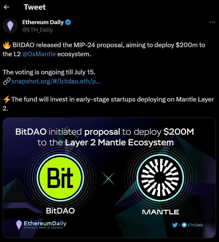 BitDAO's collaboration can result in effective solutions