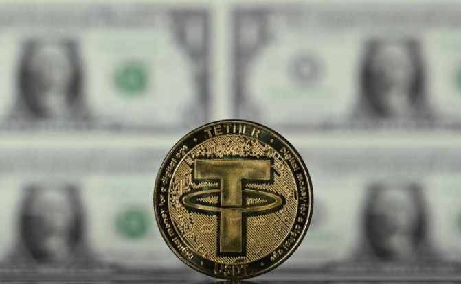 A Tether coin